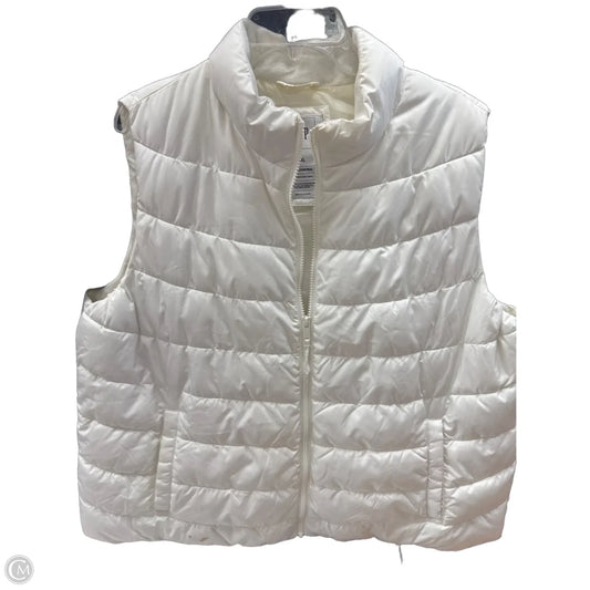Vest Puffer & Quilted By Gap In White, Size: 2x