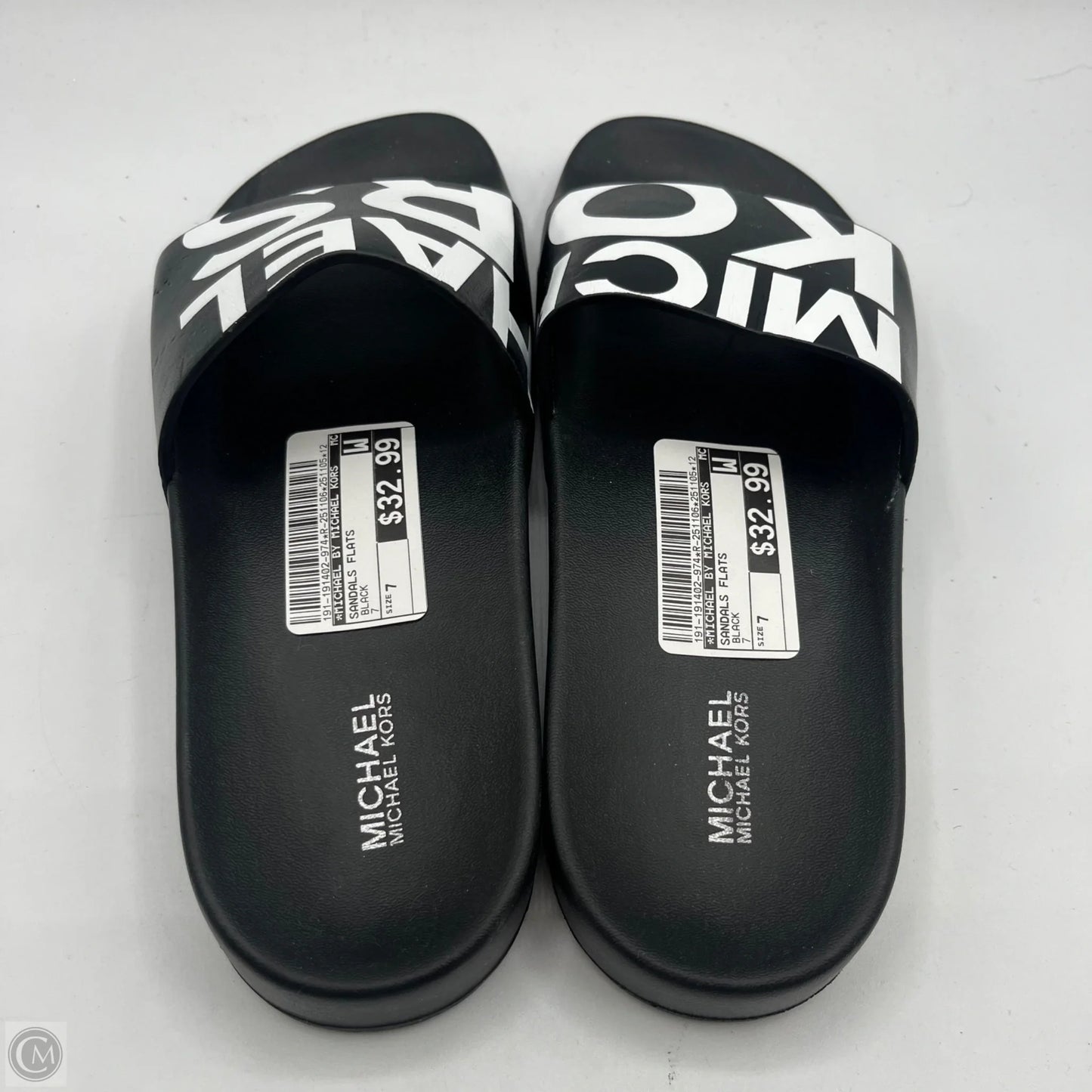 Sandals Flats By Michael By Michael Kors In Black, Size: 7