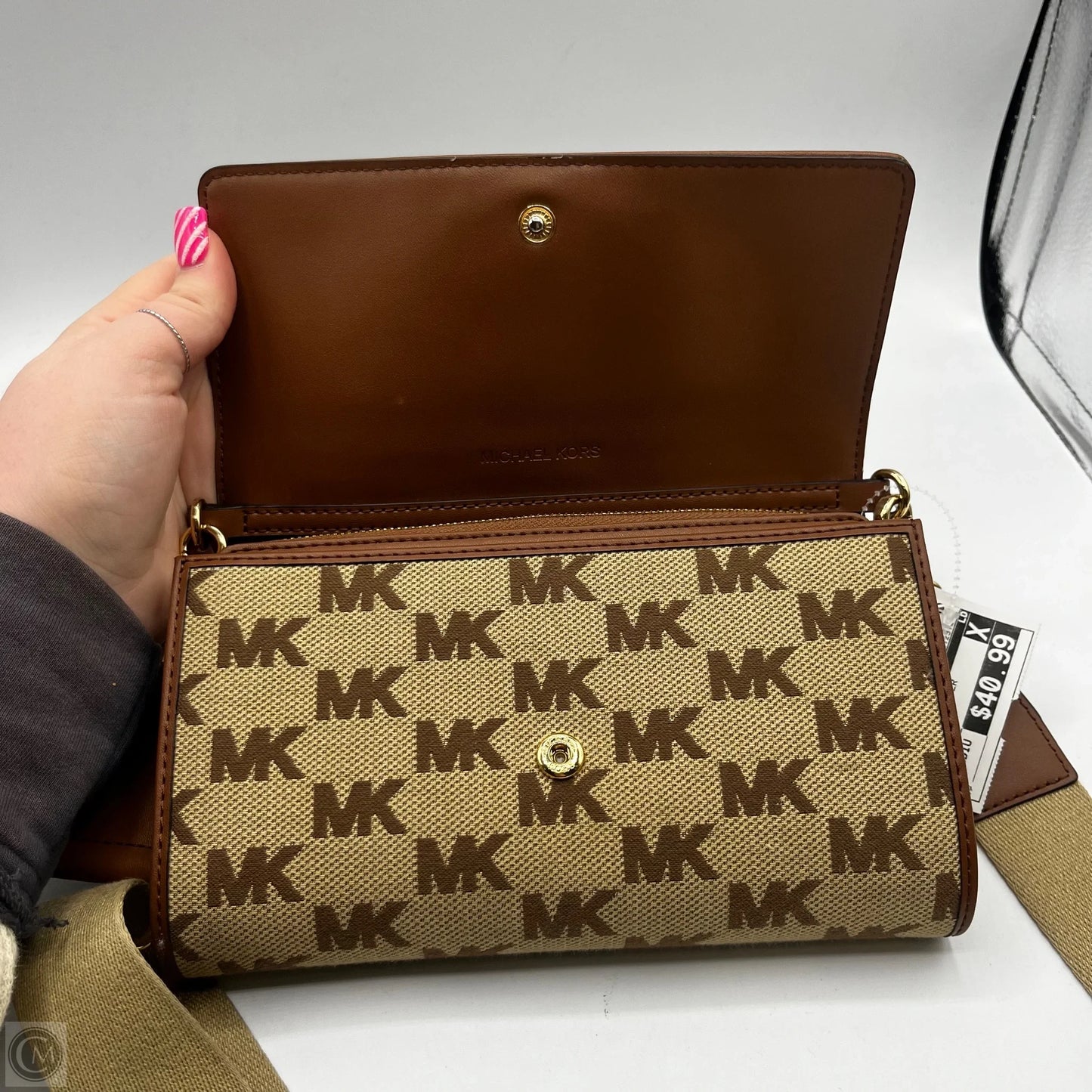 Crossbody Designer By Michael Kors, Size: Medium