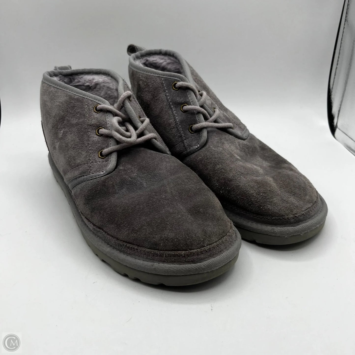 Boots Designer By Ugg In Grey, Size: 9