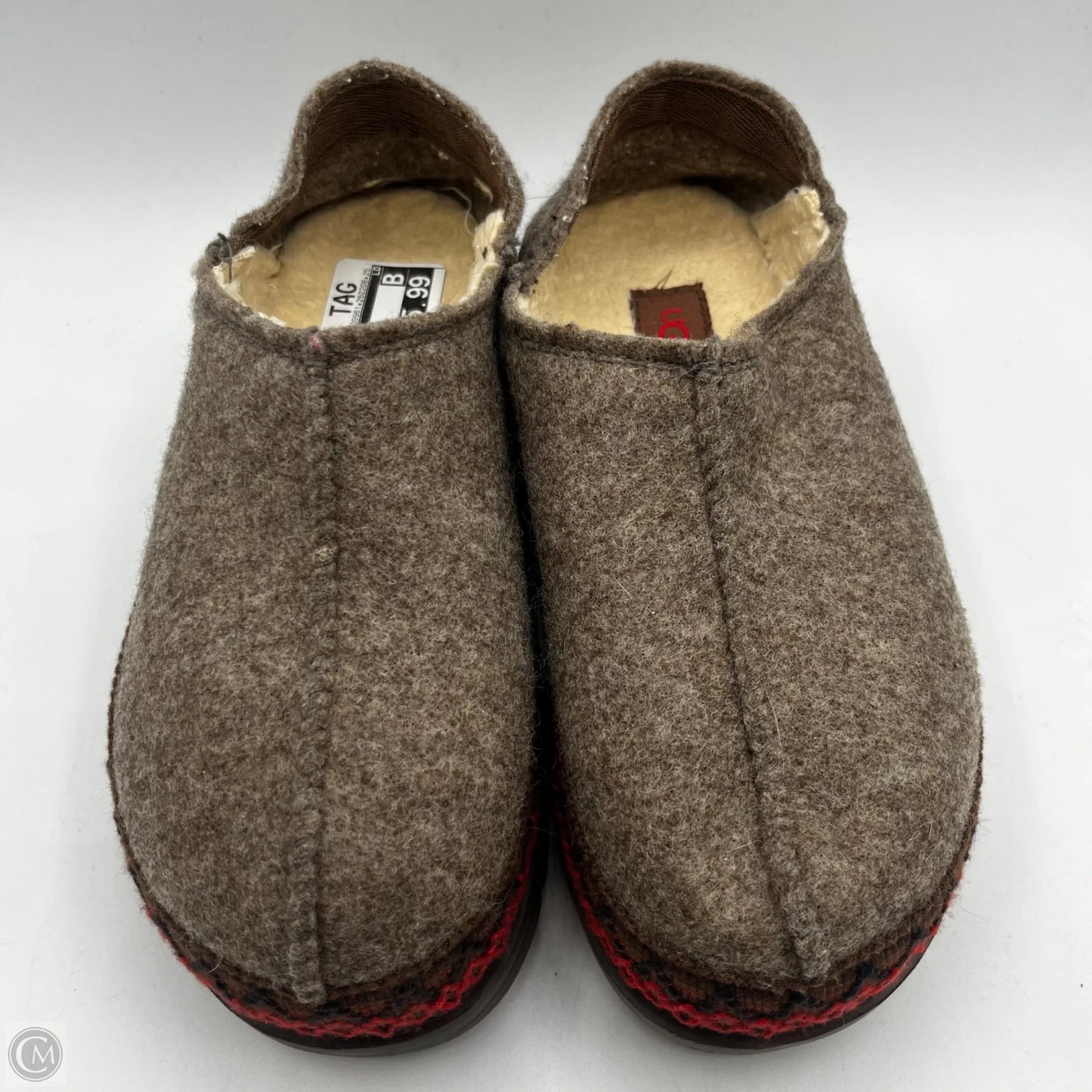 Slippers Designer By Ugg In White, Size: 5