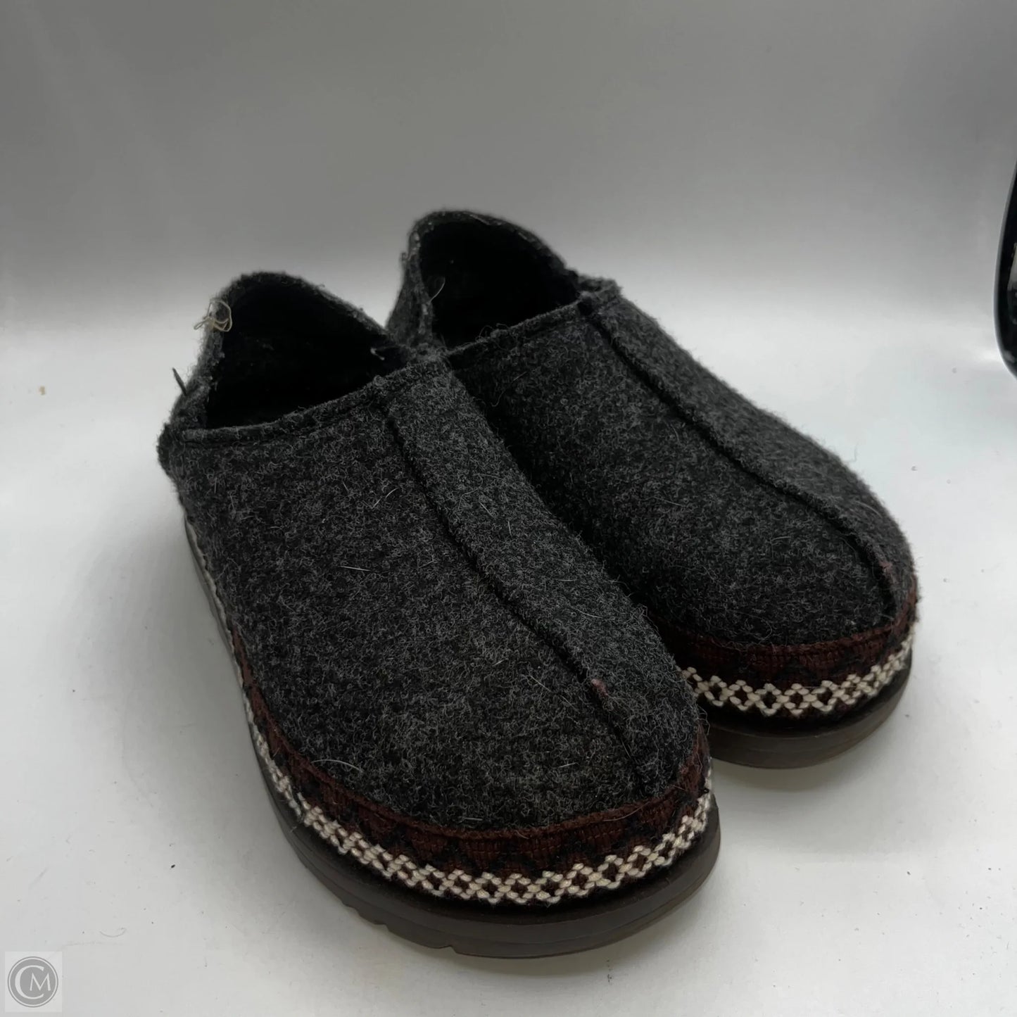 Slippers Designer By Ugg In Black, Size: 5