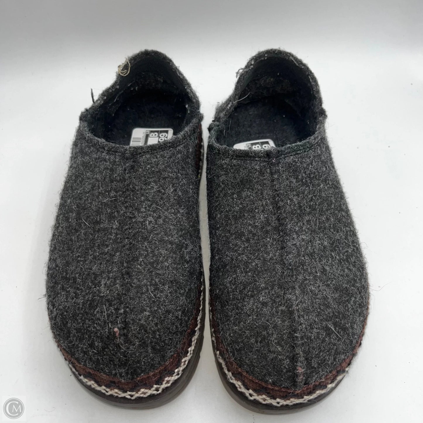 Slippers Designer By Ugg In Black, Size: 5