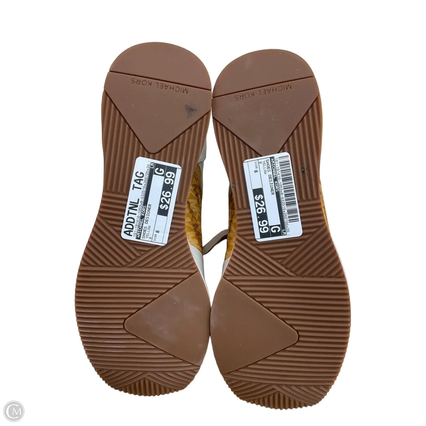 Shoes Designer By Michael Kors In Yellow, Size: 8