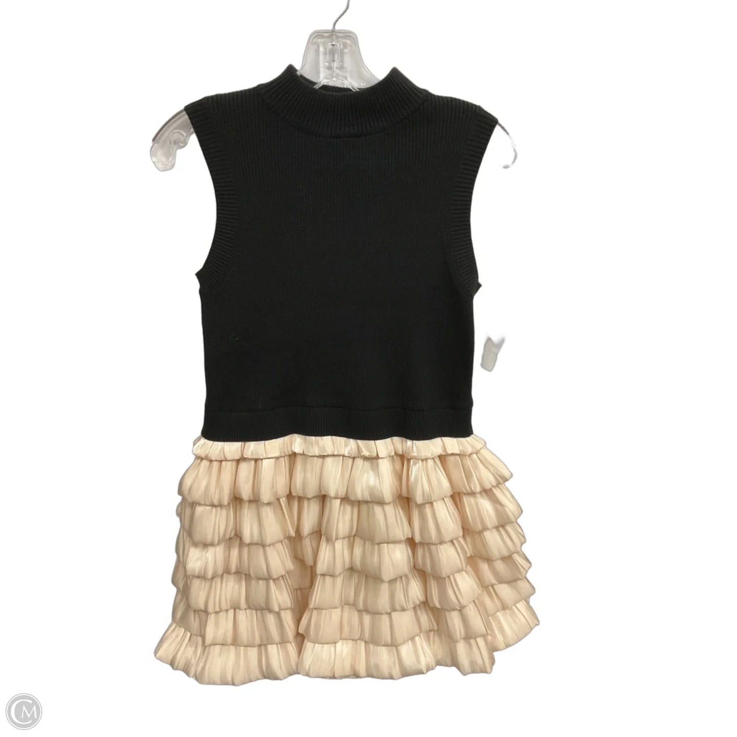 Dress Party Midi By Studio In Black & Cream, Size: M