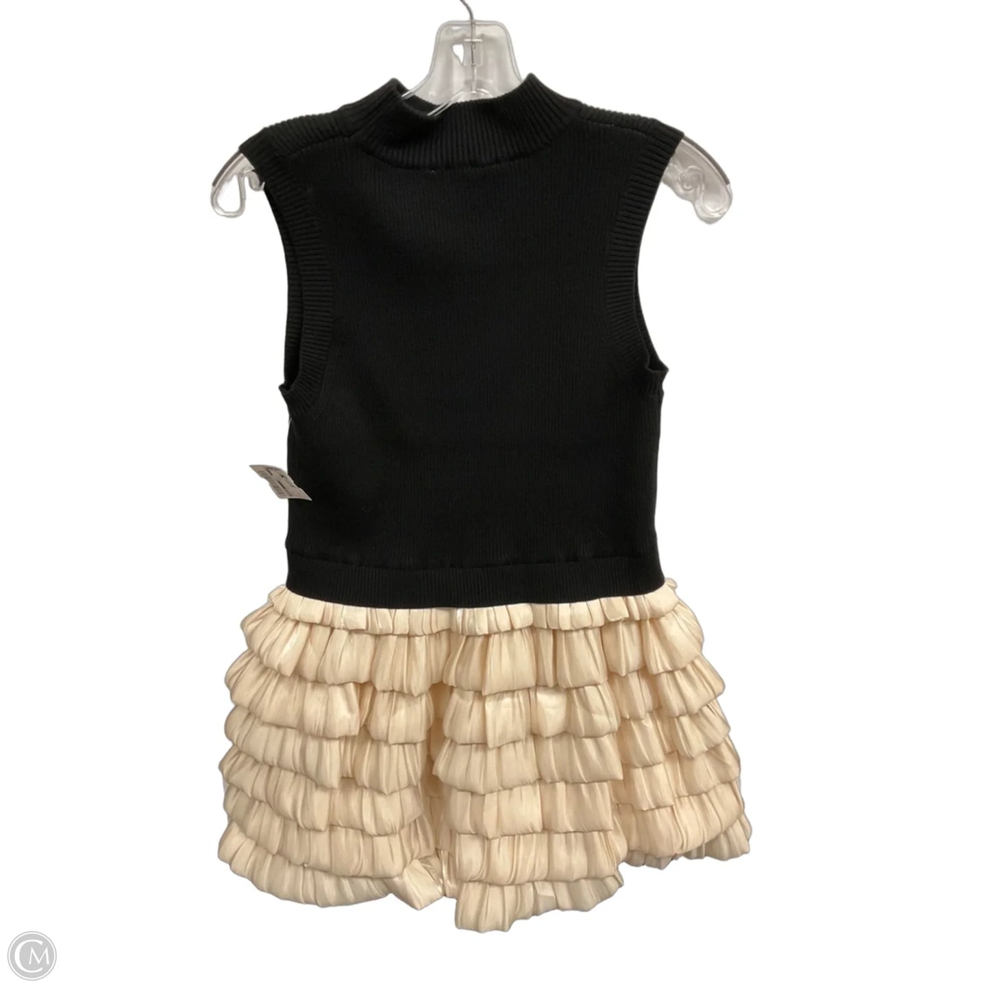 Dress Party Midi By Studio In Black & Cream, Size: M