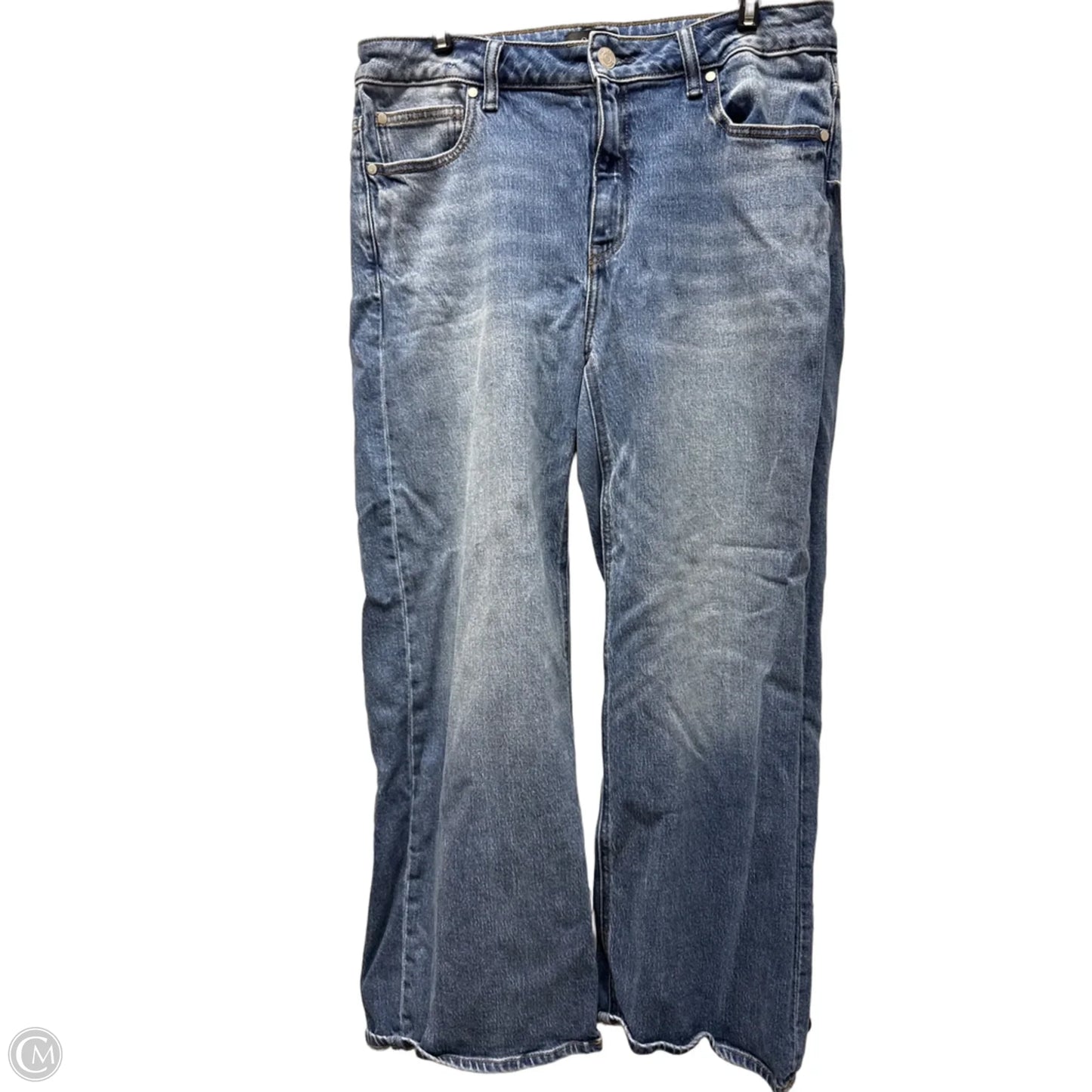 Jeans Wide Leg By Quince In Blue, Size: 12