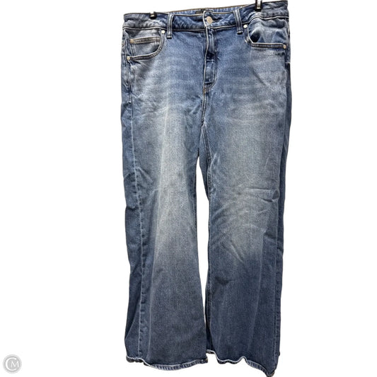 Jeans Wide Leg By Quince In Blue, Size: 12