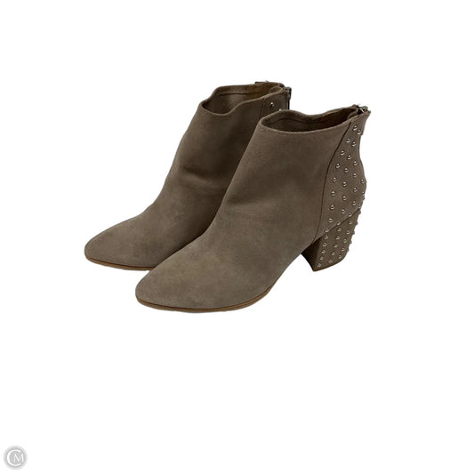 Boots Ankle Heels By Steve Madden In Cream, Size: 8.5