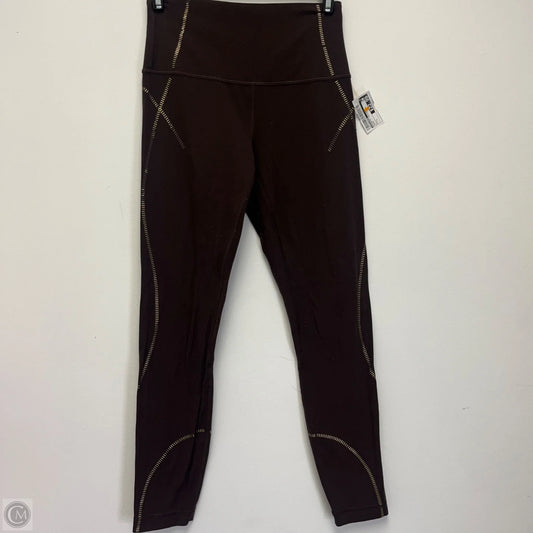 Athletic Leggings By Lululemon In Brown, Size: L