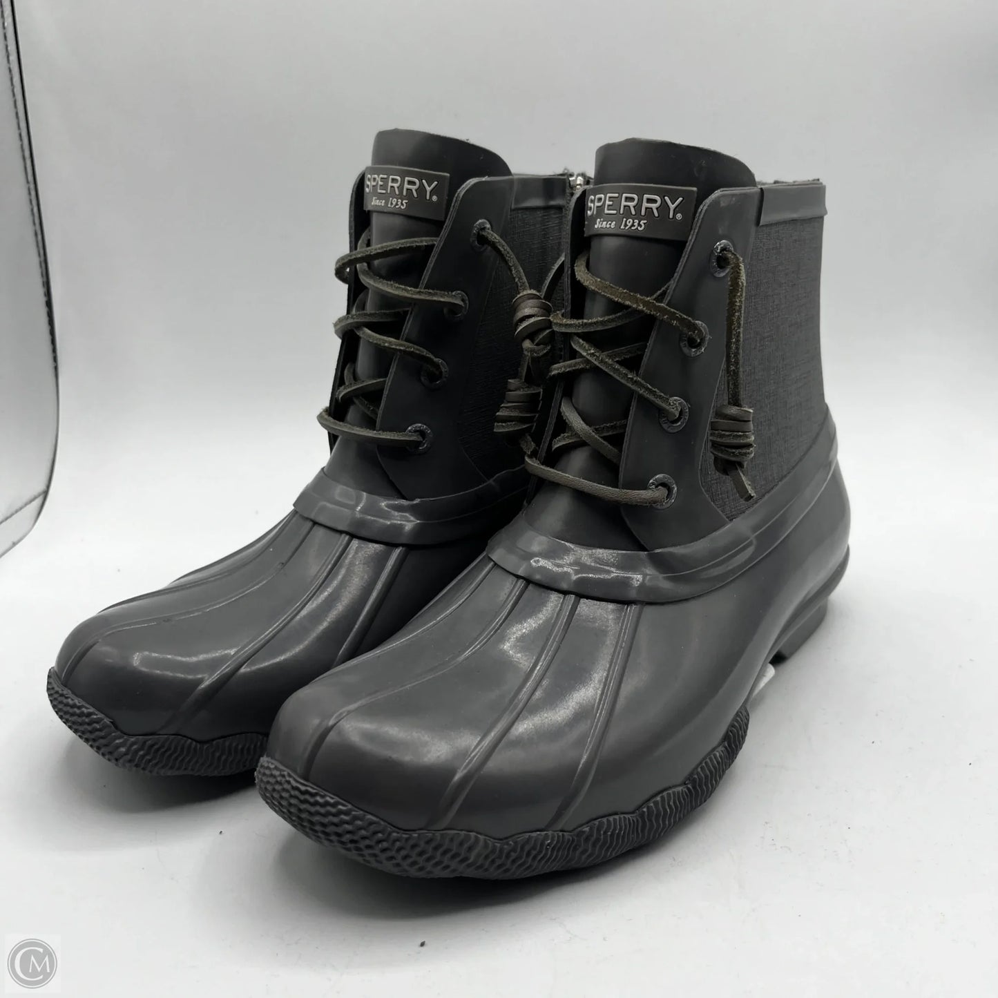 Boots Ankle Flats By Sperry In Grey, Size: 6