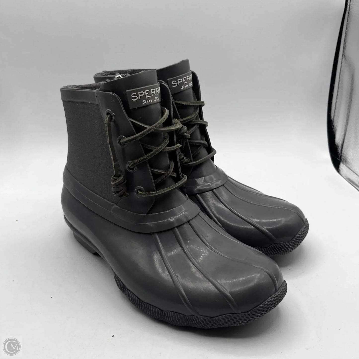 Boots Ankle Flats By Sperry In Grey, Size: 6