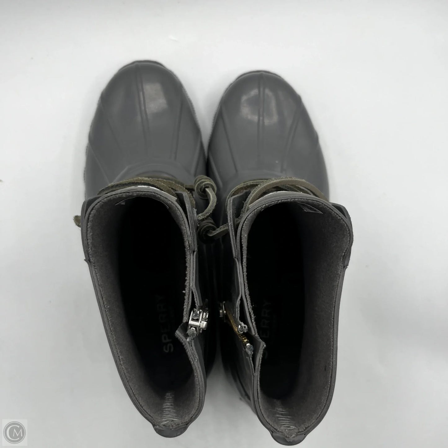 Boots Ankle Flats By Sperry In Grey, Size: 6