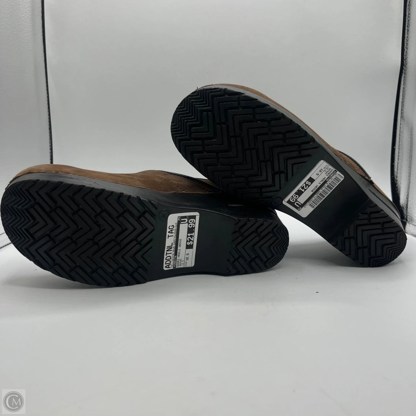 Shoes Heels Wedge By Sanita In Brown, Size: 10.5