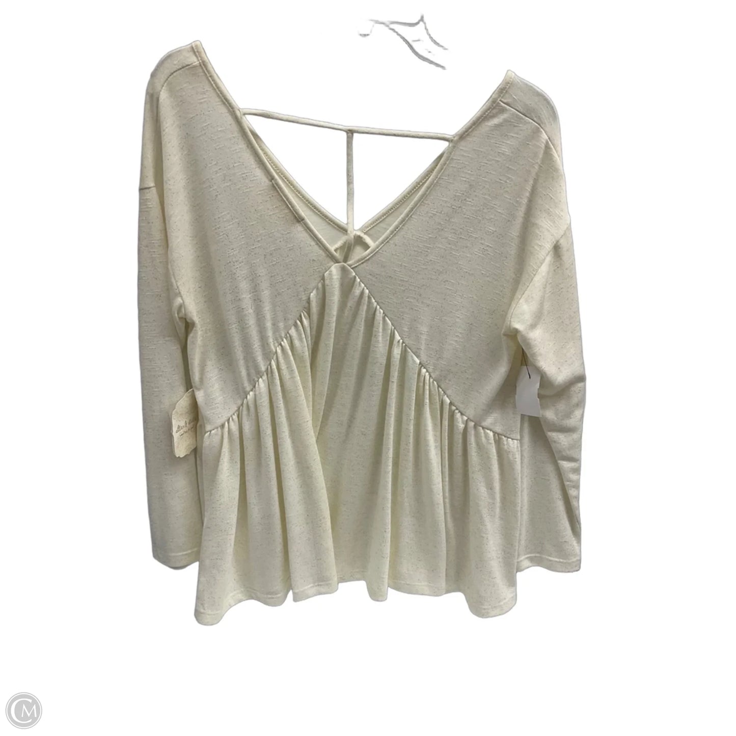 Top Long Sleeve By Altard State In Cream, Size: S