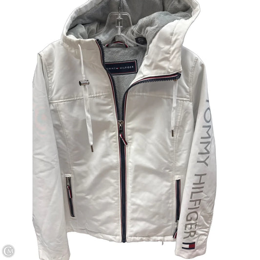 Coat Puffer & Quilted By Tommy Hilfiger In White, Size: S