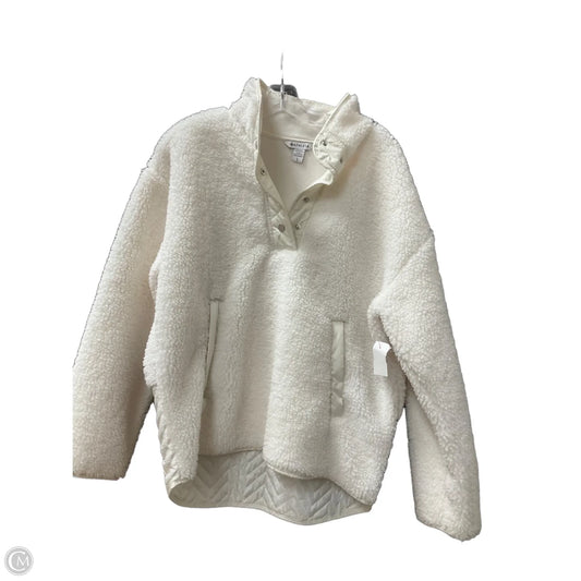 Jacket Faux Fur & Sherpa By Athleta In White, Size: L