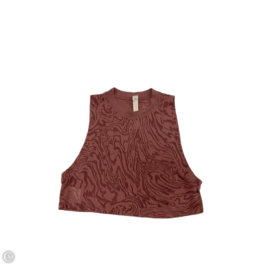 Athletic Tank Top By Lululemon In Mauve, Size: 2
