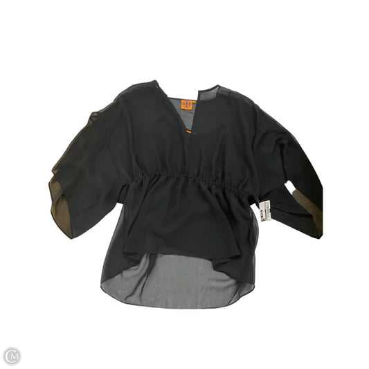 Top Short Sleeve Designer By Tory Burch In Black, Size: 4