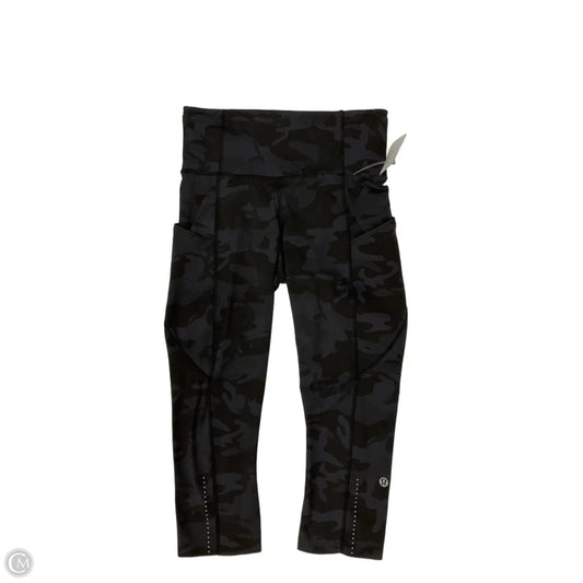 Athletic Leggings By Lululemon In Camouflage Print, Size: 4