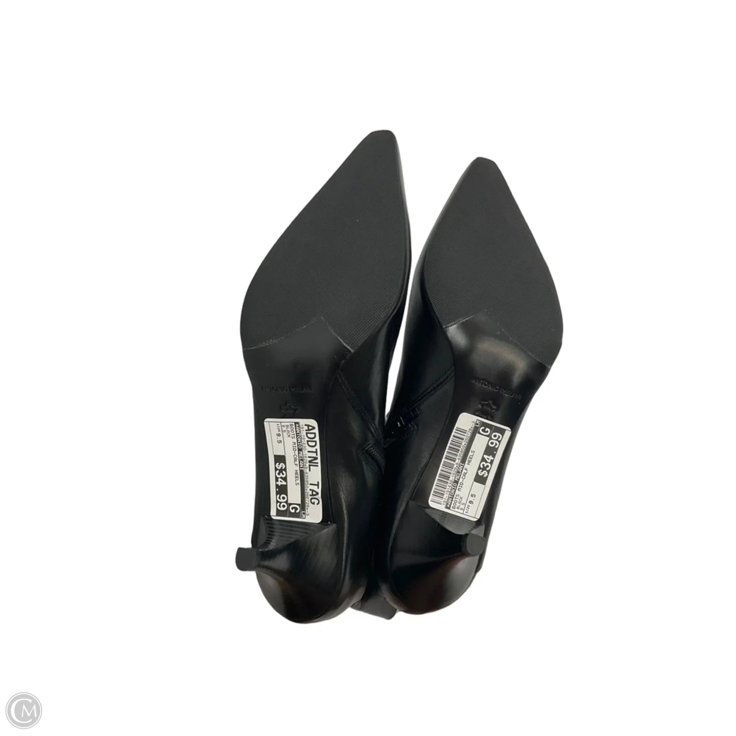 Boots Mid-calf Heels By Antonio Melani In Black, Size: 9.5