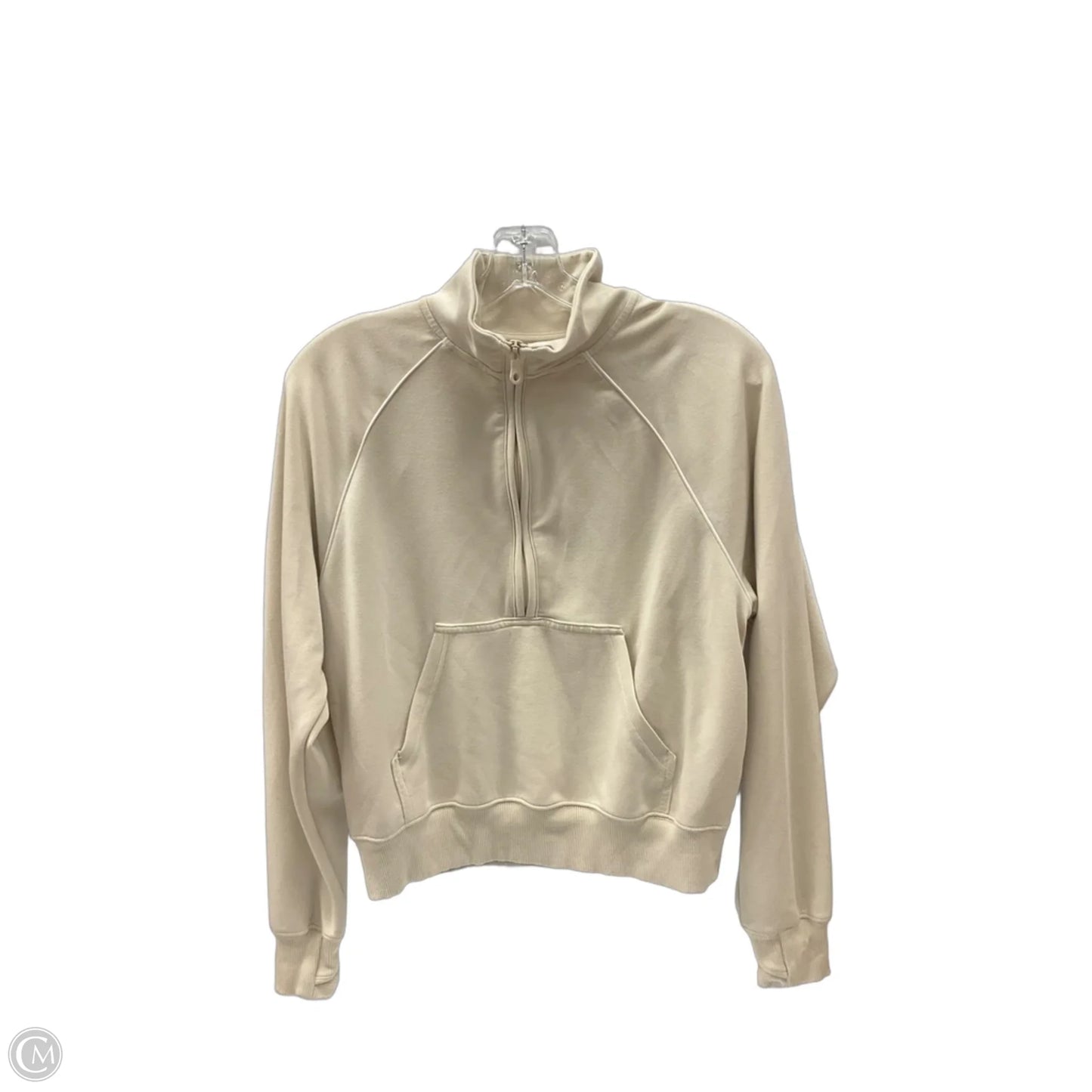 Sweatshirt Collar By Offline In Cream, Size: S