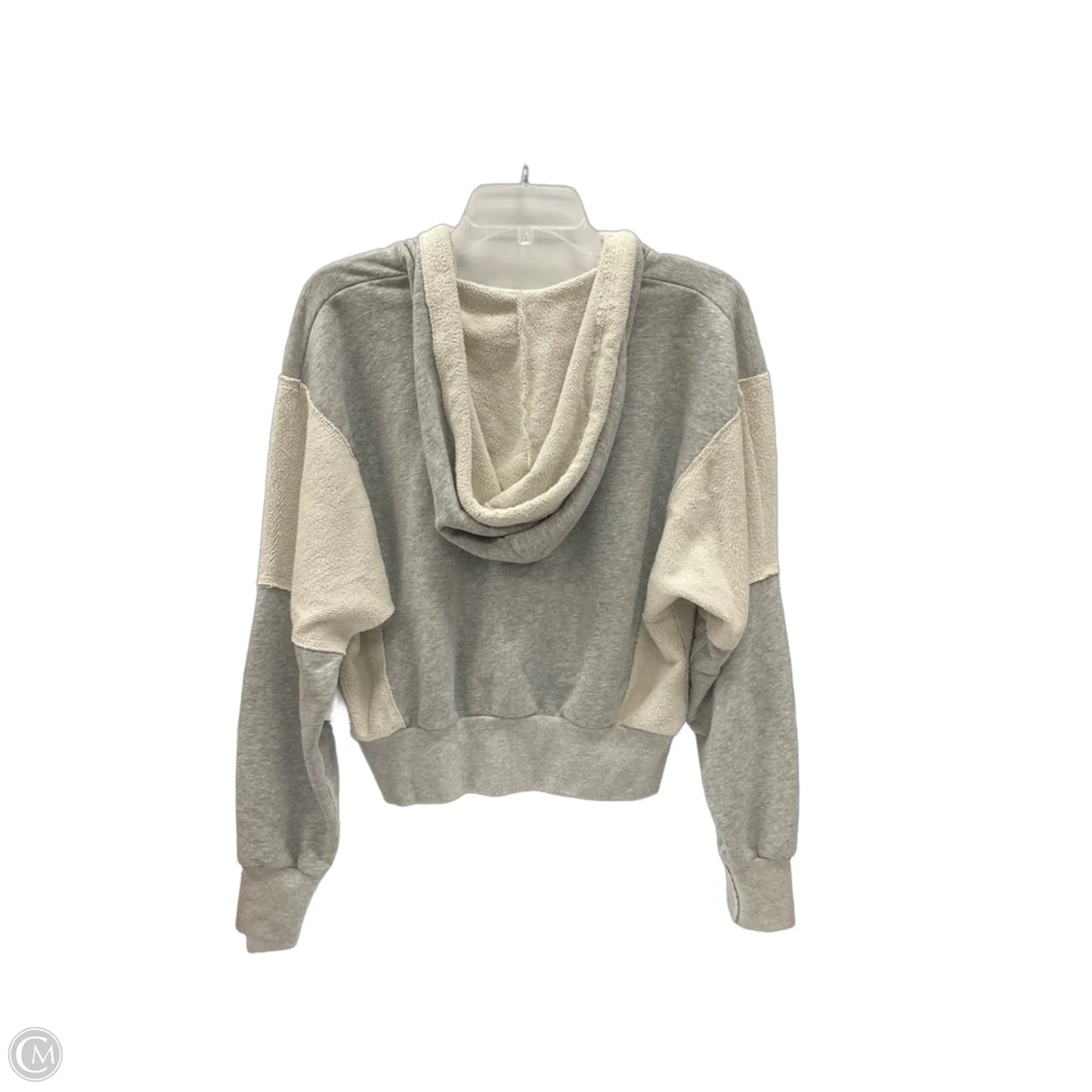 Sweatshirt Hoodie By Abercrombie And Fitch In Grey, Size: S