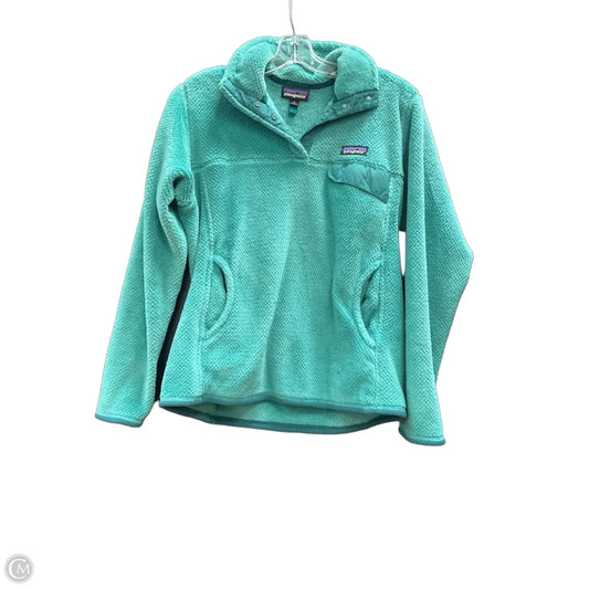 Sweatshirt Collar By Patagonia In Green, Size: M
