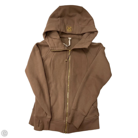 Sweatshirt Hoodie By Lululemon In Brown, Size: 6
