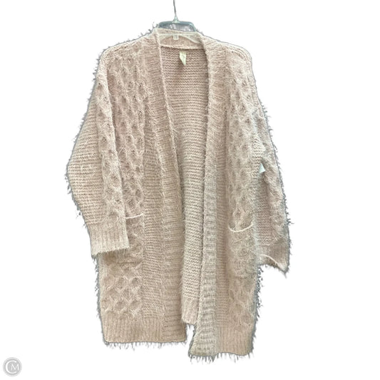 Sweater Cardigan By Allison Joy In Pink, Size: L