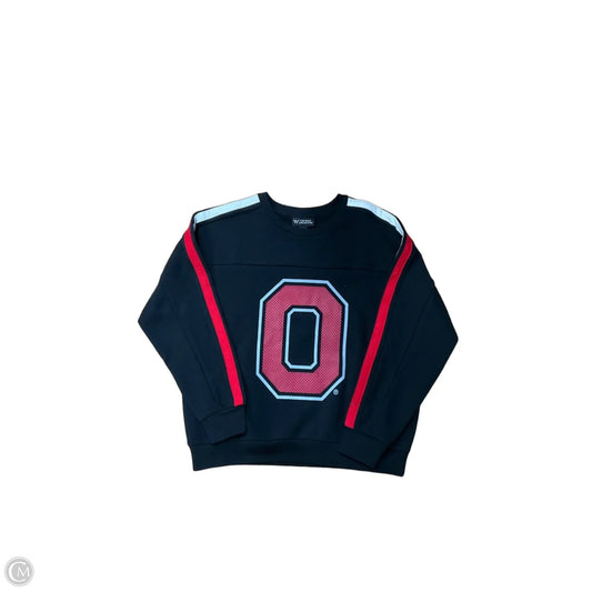 Sweatshirt Crewneck By Clothes Mentor In Black & Red, Size: S