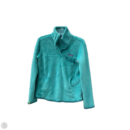 Sweatshirt Collar By Patagonia In Teal, Size: M