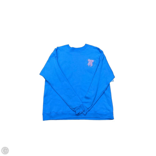 Sweatshirt Crewneck By Clothes Mentor In Blue, Size: Xl