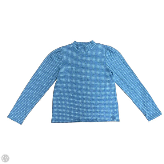 Top Long Sleeve By Madewell In Blue, Size: M