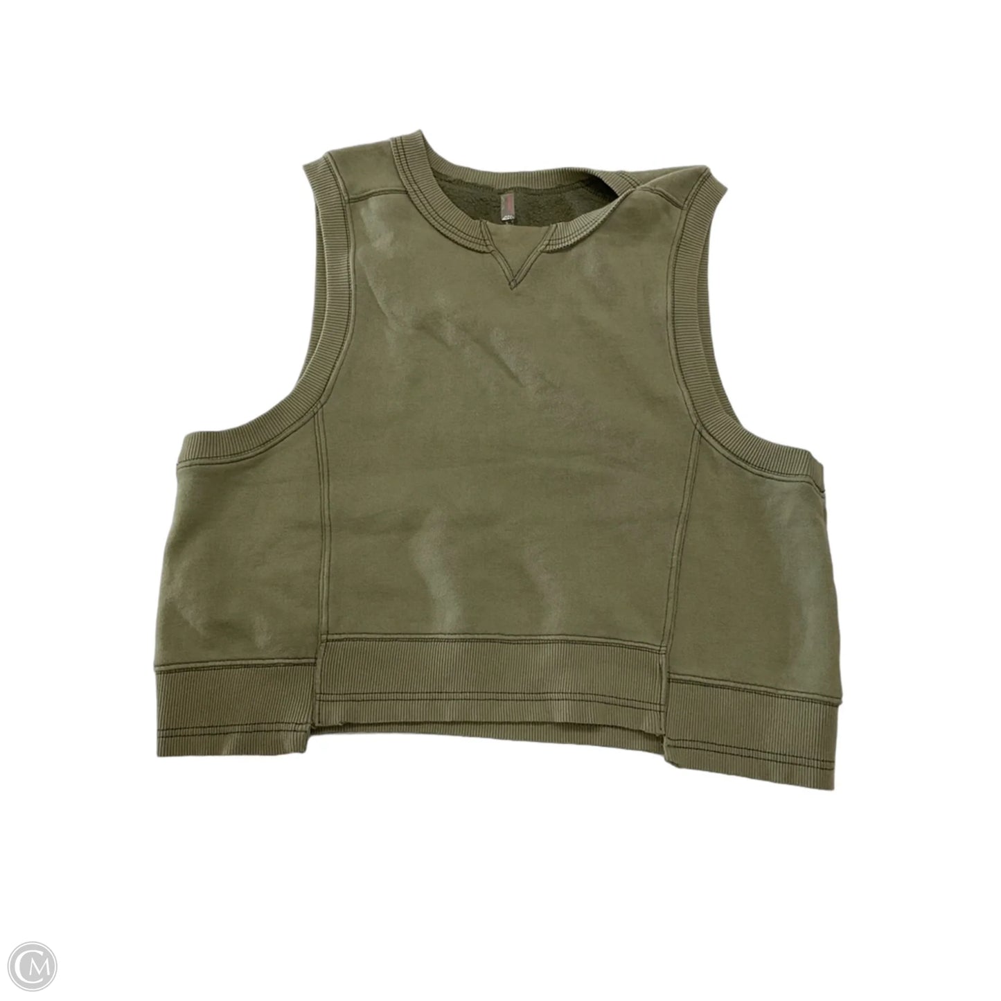 Sweatshirt Crewneck By Free People In Green, Size: L