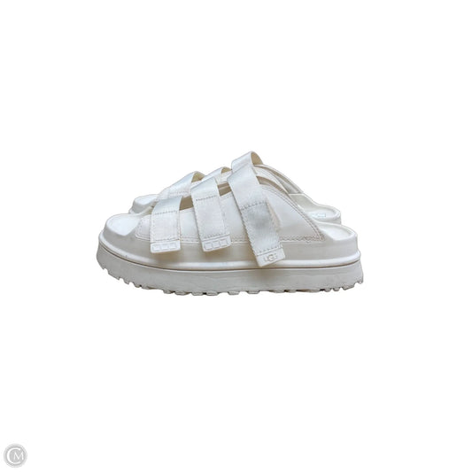 Sandals Designer By Ugg In White, Size: 10