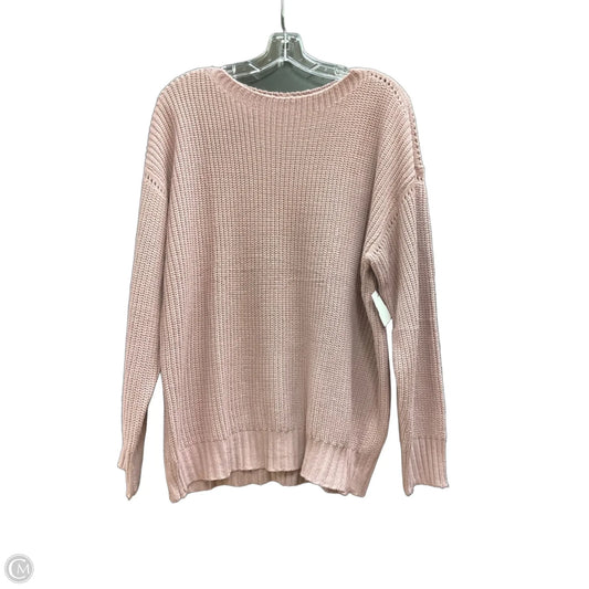 Sweater By Clothes Mentor In Pink, Size: L