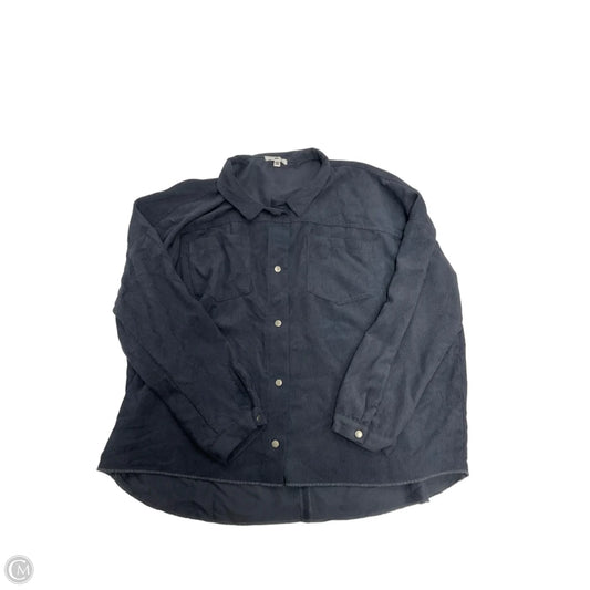 Jacket Shirt By Bp In Blue, Size: S
