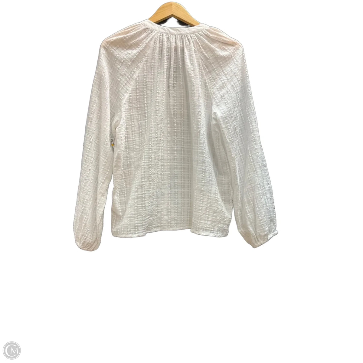 Top Long Sleeve Basic By Falls Creek In White, Size: L