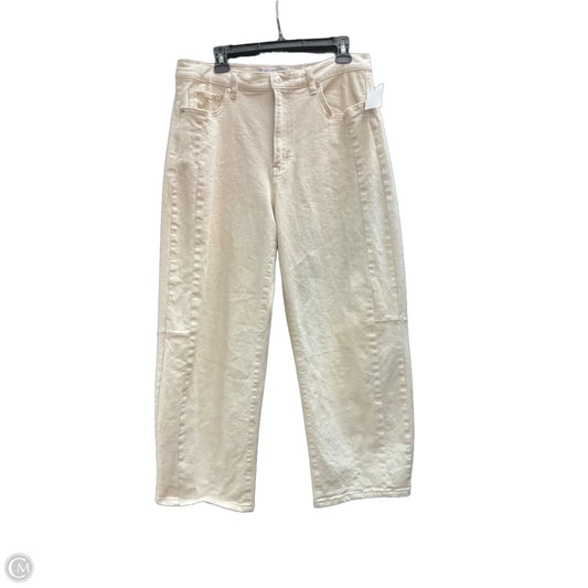 Jeans Wide Leg By Gloria Vanderbilt In Cream Denim, Size: 12