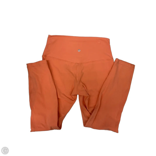 Athletic Leggings By Lululemon In Coral, Size: 8