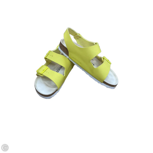Sandals Flats By Birkenstock In Yellow, Size: 8