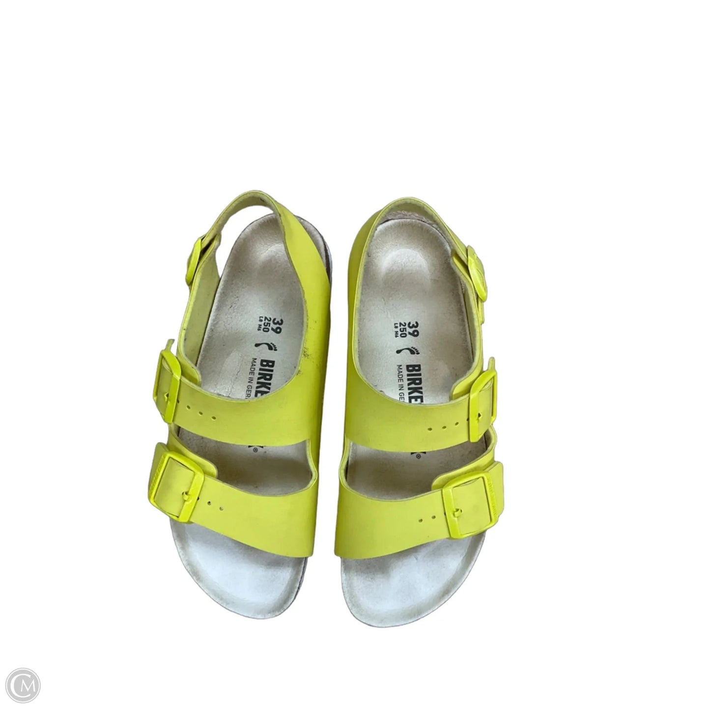 Sandals Flats By Birkenstock In Yellow, Size: 8
