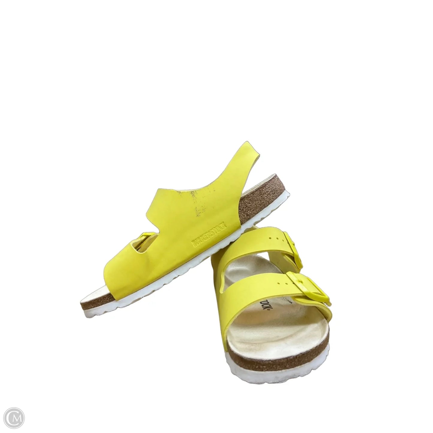 Sandals Flats By Birkenstock In Yellow, Size: 8
