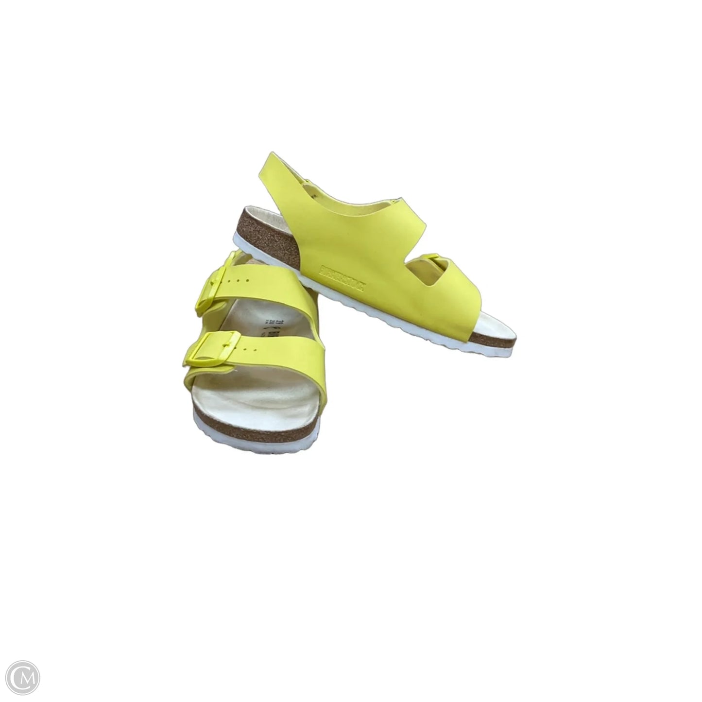 Sandals Flats By Birkenstock In Yellow, Size: 8