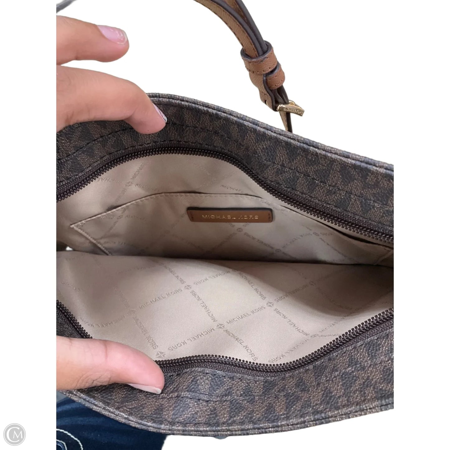Crossbody Designer By Michael Kors, Size: Medium