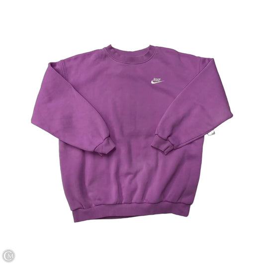 Sweatshirt Crewneck By Nike Apparel In Purple, Size: L