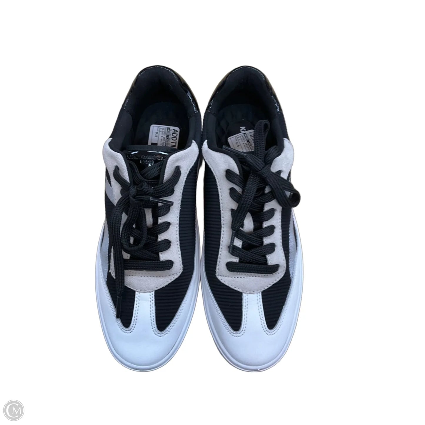 Shoes Designer By Karl Lagerfeld In Black & White, Size: 9.5