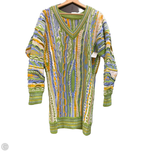 Dress Sweater By Clothes Mentor In Blue & Green, Size: S