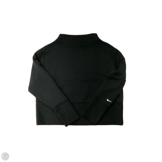Athletic Top Long Sleeve Crewneck By Nike In Black, Size: L